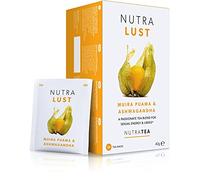 NutraLust - Ayuda a mejorar la pasión y la resistencia - Contiene Ashwagandha, Muira Puama y Ginseng - 20 bolsas de té envueltas - por NutraTea - Té de hierbas