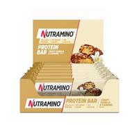 Nutramino - Lata De Barrita De Proteínas (12x55g) - Barritas de proteínas - Caja de 12 barritas de proteínas - Vainilla Caramelo