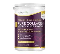Nutravita Colágeno Hidrolizado en Polvo 500g - 50 Porciones Colageno Peptidos, Sin Sabor - Collagen Peptides Tipo 1 - Péptidos de Colageno Hidrolizado Bovino con 8 Aminoácidos Esenciales