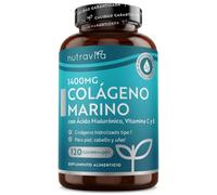 Nutravita Colageno Marino 1400 mg con Ácido Hialurónico 100 mg