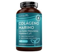 Nutravita Colágeno Marino Alta Dosis 1000 mg - 60 cápsulas - Colageno Marino con Acido Hialuronico Capsulas - Colageno Hidrolizado con Vitamina C y Vitamina E - Colágeno Hidrolizado