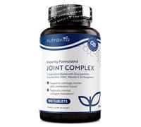 Nutravita Complejo Articular Glucosamina Condroitina con Vitamina C + | 180 Comprimidos de Glucosamina para 6 Meses - Suplementos Articulares para Hombres y Mujeres - Nutravita