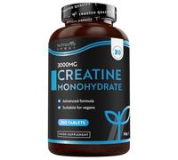 Nutravita Creatina Monohidratada 3000mg, 300 Comprimidos Veganos para 3+ Meses, Creatine Monohydrate para Hombre y Mujer - Creatina Monohidrato Suplementos Gym
