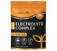 Nutravita Electrolitos Complejo 900mg, 120 Comprimidos para 4 Meses mit Calcio Magnesio Potasio Calcio Cloruro y Sodio - Electrolitos sin Azucar para la Hidratación - Electrolytes