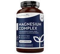 Nutravita Magnesio Complex 5-240 Cápsulas - 400 mg Magnesium Elemental | Galardonado Best Buy (Mejor Compra) por Which? (2025) - Magnesio Bisglicinato, Citrato, Malato - Bisglicinato de Magnesium