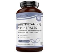 Nutravita Multivitaminas Mujer y Homre - 365 Comprimidos Veganos - Complejo Vitaminico de 26 Activos Esenciales - Vitamina C, D3, A, B12, E y Minerales - Vitaminas para el Cansancio - Multivitamínico