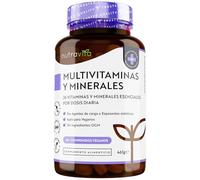 Nutravita Multivitaminas y Minerales- 365 Comprimidos Veganos - Complejo Vitamínico de 26 Activos Esenciales Vitamina C, D3, A, B, E y Minerales Yodo, Selenio, Calcio, Hierro, Zinc - Multivitamínico