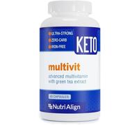 Nutri-Align Multivit | 90 Cápsulas Multivitamínicas para Ceto | 20 Vitaminas y Minerales Esenciales con Extracto de Té Verde y Cromo | Multivitaminas de Apoyo Cetogénicas Bajas en Carbohidratos