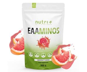 Nutri + Amino Acid Powder vegan 500g EAA Pomelo - DOSIS MÁXIMA - Todos los aminoácidos esenciales - Sabor pomelo - EAA Instant Powder - Aminoácido esencial