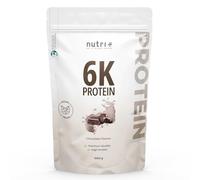 BATIDO PROTEÍNA CHOCOLATE 1kg - Proteína en Polvo baja en Azúcar - Aislado de Proteína de Soja sin OGM, Almendra, Girasol - Nutri+ Chocolate Muscle Building Protein producido en Alemania