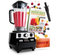 Nutri-Blender MAX Licuadora de Alto Rendimiento 2000W Batidora de Vaso Batidora de Smoothie Profesional Mezcladora de Batidos - 2L Tritan, LIBRE DE BPA, 9 Velocidades, Temporizador Digital