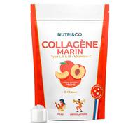 Nutri&Co Colágeno Marino Tipo 1, 2 y 3 Piel y Articulaciones Sabor Melocotón 180g