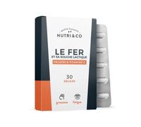 Nutri&Co Le Fer Et Sa Souche Lactique 30 Gélules