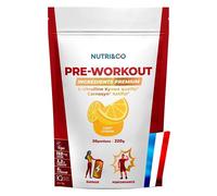 Nutri&Co Pre-Entrenamiento con L-Citrulina, Carnosyn y Cafeína - 220 g Vegano