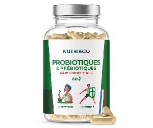 Nutri&Co Probio Pre y Probióticos para la Flora Intestinal 60 cápsulas
