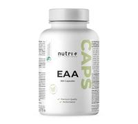 Nutri + EAA Cápsulas veganas de alta Dosis - 360 Mega Caps 790 mg - 9 Aminoácidos esenciales EAAs 6000 Aminocápsulas - Amino Acid Complex
