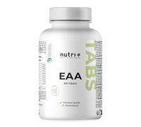 Nutri + EAA Comprimidos alta Dosis + veganos - 300 Tabletas de EAA de 1025 mg cada una - Aminoácidos esenciales para Desarrollo muscular - Suplemento de Aminoácido