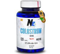 NUTRI-ESTAR Calostro 440 Mg 120 Cápsulas -Certificado con 37,6% de Inmunoglobulinas -Cápsula Vegetal -1,76 Gramos de Calostro Puro y 662 Mg Inmunoglobulina por Dia -Calostro Bovino para Humanos