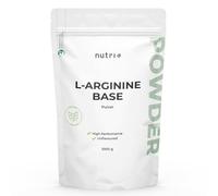 nutri+ L-Arginina Base en Polvo 1 kg - alta Dosis - Fermentación de Base vegetal - L-Arginina pura 1000 g - vegano - neutro sin Aditivos