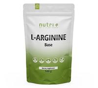 Nutri + L-Arginina Base en Polvo 500 g - Alta Dosis - Fermentación de Base Vegetal - L-Arginina Pura - Vegano - Neutro sin Aditivos