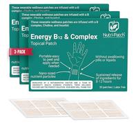 NUTRI-PATCH Energy B12 y parche tópico complejo, paquete de 3 (90 parches, suministro de 3 meses)