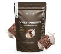 Nutri + Protein iced Coffee Chocolate Brownie - Vheypresso Café Proteína con Cafeína 800 g - sin Lactosa + Gluten - Proteínas para Construcción muscular