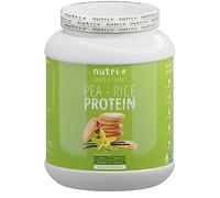 nutri+ Proteína de Guisante y Arroz Vainilla y Galleta 1kg Proteína Vegetal en Polvo Sin Soja Sin Lactosa Gluten para el Desarrollo Muscular