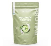 Nutri + Proteína vegana en Polvo Matcha Latte 1 kg - 76% Proteína - 3k Protein Powder - Mezcla de Proteínas sin Leche y sin Lactosa 1000g