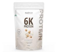 Nutri + Proteínas Complejo para la Construcción muscular Cookie Dough 1000g - Proteína aislada en Polvo con Gotas Chocolate - Fitness y Culturismo - Aminoácidos aislados de Proteína y BCAA