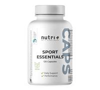 Nutri + Sport Essentials: 15 Vitaminas, Minerales, Aminoácidos y Antioxidantes. A-Z complete daily Fitness - 120 Cápsulas vegetales con Vitamina C, D3 y Zinc