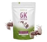 BATIDO PROTEÍNA CHOCOLATE 1kg - Proteína en Polvo baja en Azúcar - Aislado de Proteína de Soja sin OGM, Almendra, Girasol - Nutri+ Chocolate Muscle Building Protein producido en Alemania