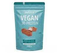 Nutri + Vegan Coco & Chocolate Protein Powder 1kg - 3k Batido de Proteínas de Origen Vegetal - sin Lactosa 1000g Proteínas en Polvo