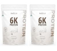 nutri+ Vegan Protein Powder 6K Neutral a base de vegetales en polvo 1kg 6 ingredientes proteicos con aislado de proteína de guisante (el empaque puede diferir) (Paquete de 2)