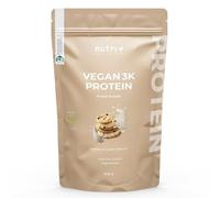 Nutri + Vegan Protein Powder Cookies & Cream - 1kg 79% Proteína 3k Multicompuesta - Origen Vegetal Sabor a Galletas sin Lactosa ni Gluten