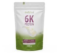 Nutri + vegan Protein Powder white Chocolate 1 kg - Proteína en Polvo Chocolate blanco - más del 80% de Proteínas - Batido de Proteínas bajo en Azúcar - Complejo proteico de 6 Componentes