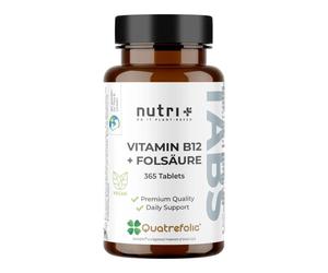 Nutri+ Vitamin B12 + Folic Acid 365 Tabs