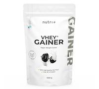 Nutri+ Weight Gainer Vegan 1 kg Neutro - Vhey Gainer Mass sin Azúcar, Creatina y Maltodextrina - Sin Lactosa + Alto Contenido Calórico 1000 g