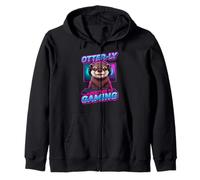 Nutria adicta a los Juegos Divertido Juego de Palabras con Sudadera con Capucha