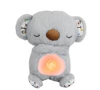 Nutria Bebe Dormir, con Luces Musicales y Movimientos Respiratorios Rítmicos, Peluche Que Respira para Dormir, Peluche Que Respira para Ansiedad, Regalos para Bebes Recien Nacidos