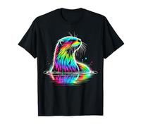 Nutria Colorida, Nutria Con Mar Del Río Camiseta