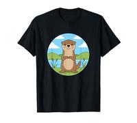 Nutria De Dibujos Animados Kawaii por El Pais Camiseta
