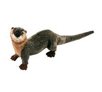 Nutria de río Hansa de 24cm, juguete de peluche hecho a mano, suave y realista