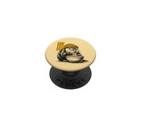 Nutria Divertida Comiendo Fideos Ramen Kanji Japonés PopSockets PopGrip Adhesivo