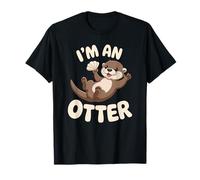 Nutria juguetona con ilustración de concha Camiseta