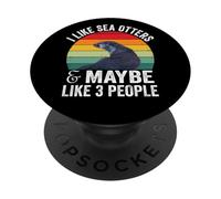 Nutria Marina Que me Gusta Tal Vez 3 Personas introvertidas PopSockets PopGrip Adhesivo