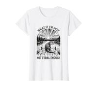Nutria ¿Qué Pasa si no Soy lo Suficientemente Salvaje Camiseta gráfica económica, Mujer, Blanco, M