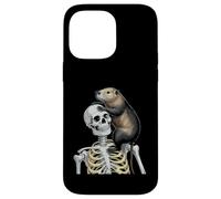 Nutria Rata Esqueleto Halloween Carcasa para iPhone 14 Pro MAX