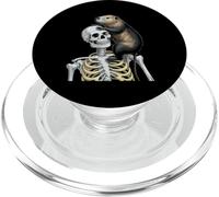 Nutria Rata Esqueleto Halloween PopSockets PopGrip para MagSafe