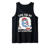 Nutria Soñolienta Salvaje Sábado Noche Introvertido Homebody Cozy Camiseta sin Mangas