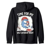 Nutria Soñolienta Salvaje Sábado Noche Introvertido Homebody Cozy Sudadera con Capucha